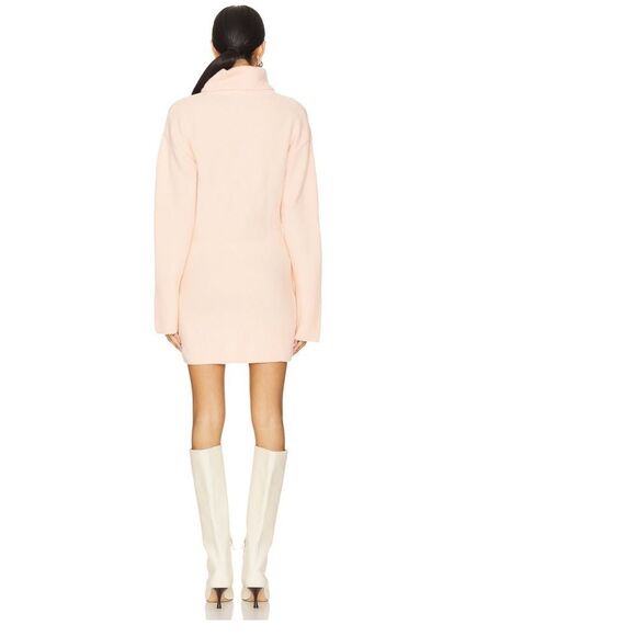 Lovers & Friends Atara Long Sleeve Sweater Dress in Baby Light Pink - Size S - Picture 3 of 8